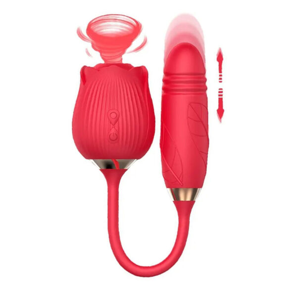 Rose Thrusting Bullet Vibrator