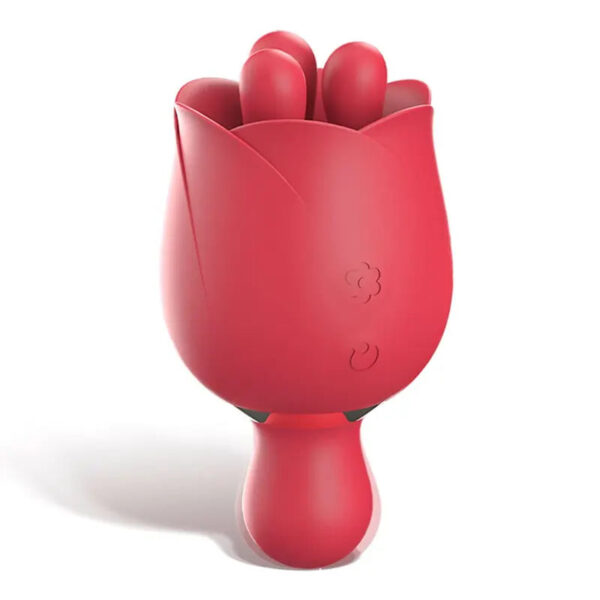 Telescopic Rose Vibrator with Dual Vibration