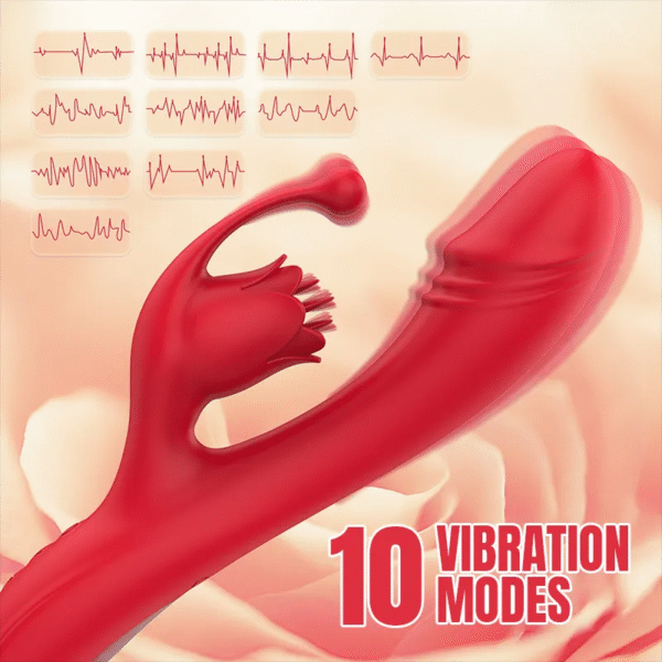 Multifunctional Vibrant Rose Vibrator