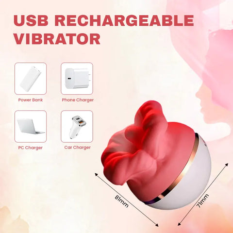 Rose Sucking and Licking Vibrator