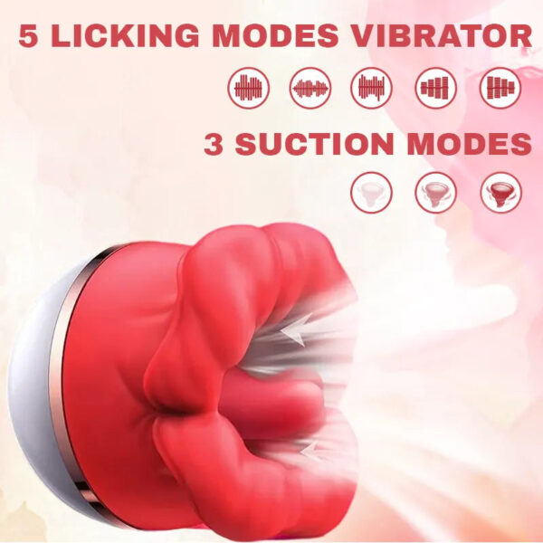 Rose Sucking and Licking Vibrator