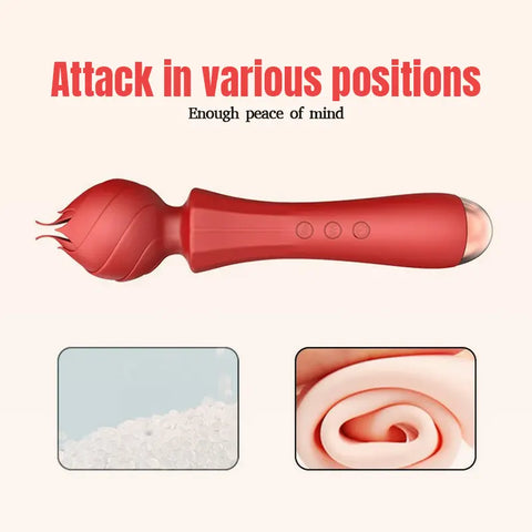 Magnetic Rose AV Wand Vibrator